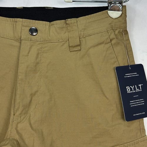 NEW Bylt Cargo Pants Mens 30 x 32 Brown Ripstop Tactical Utility Hiking Outdoor - Thumbnail 5