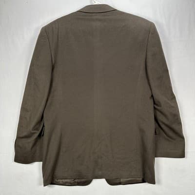 Canali 100% Cashmere Blazer Brown 44R Suit Jacket Sport Coat Loro Piana Italy - Thumbnail 3