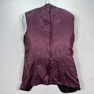 Hickey Freeman Vanguard Blazer 38 R Mens Wool Cashmere Plaid Sport Coat Grey - Thumbnail 11