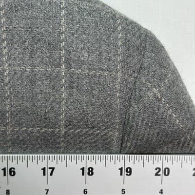 H. Freeman Mens 44 R Grey Windowpane Plaid Wool Sport Coat Blazer Made USA 44R - Thumbnail 10