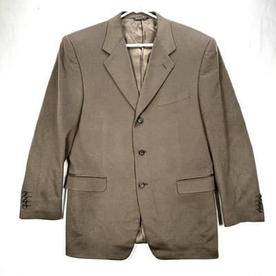 Canali 100% Cashmere Blazer Brown 44R Suit Jacket Sport Coat Loro Piana Italy