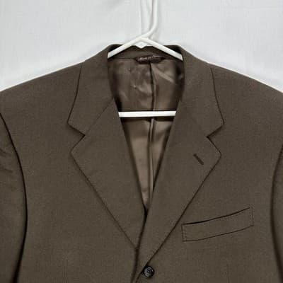 Canali 100% Cashmere Blazer Brown 44R Suit Jacket Sport Coat Loro Piana Italy - Thumbnail 2