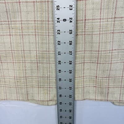 Vintage Pierre Cardin Mens 40 L Plaid Blazer Tan Red 2-Button Sport Coat - Thumbnail 12