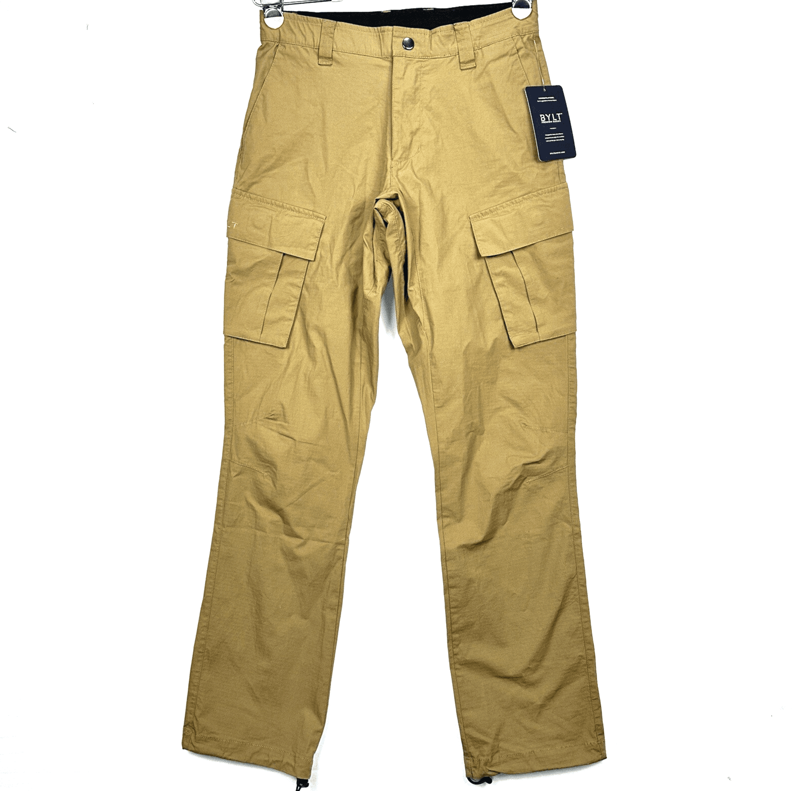 NEW Bylt Cargo Pants Mens 30 x 32 Brown Ripstop Tactical Utility Hiking Outdoor