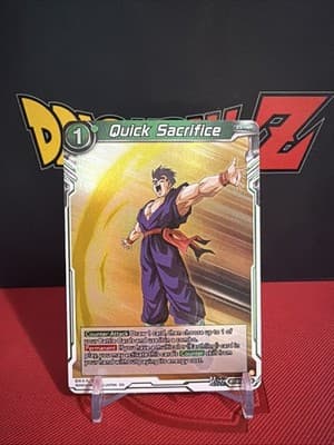 Quick Sacrifice BT30-066 Rare Foil Dragon Ball Three Glorious Fighters - Image 1