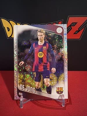 2025-26 Topps UEFA Club Competitions Sparkle Foil Frenkie de Jong Barcelona #135 - Image 1