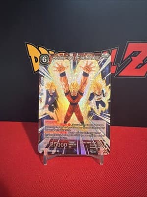 DBS BT30-006 SR SS Son Goku Vegeta Trunks Golden Warriors Three Glorious Fighter - Image 1