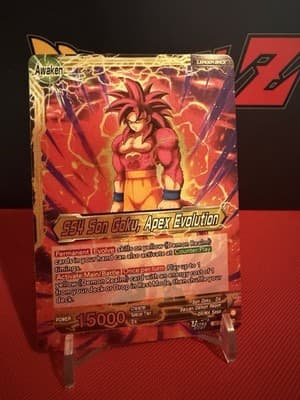SS4 SON GOKU, APEX EVOLUTION BT30-067 Three Glorious Fighters Dragon Ball Master - Thumbnail 3