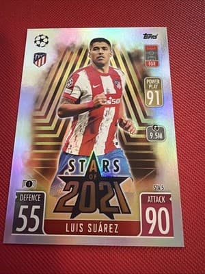 2021-22 Topps Match Attax UCL Extra - Stars of 2021 Luis Suarez #STA 5 - Image 1