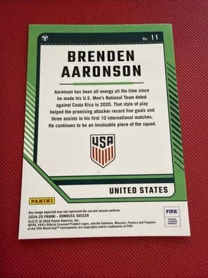 2024-25 Donruss Optic #11 Brenden Aaronson - Thumbnail 2