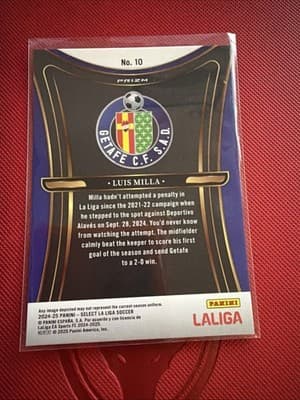 2024-25 Panini Select La Liga - Unstoppable Luis Milla #10 Prizm - Getafe FC - Thumbnail 2
