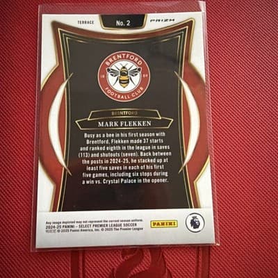 Mark Flekken 2024-25 Select Premier League EPL Terrace White Prizm Brentford - Thumbnail 2