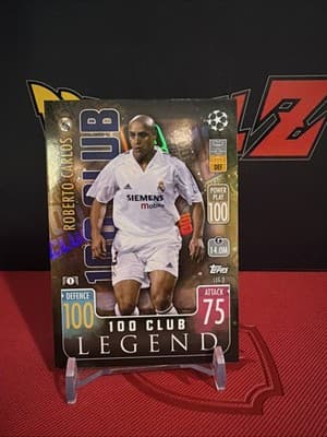 2021-22 Topps Match Attax UCL Extra - 100 Club Legend Roberto Carlos #LEG 3 - Image 1