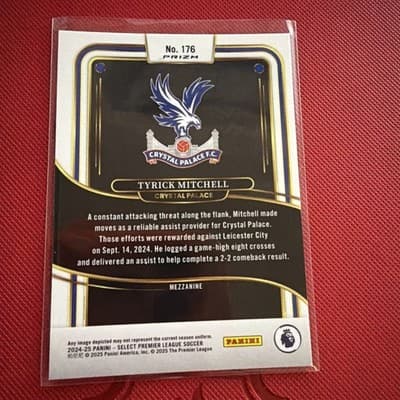 2024-25 Panini Select Premier League - Tyrick Mitchell #176 Wave Mojo Prizm - Thumbnail 2