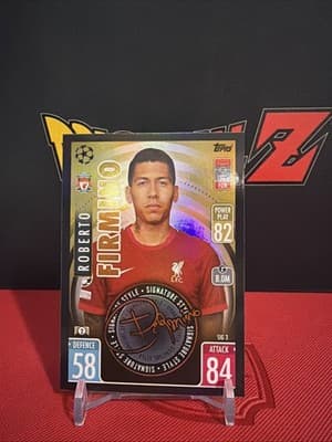 2021-22 Topps Match Attax #SIG3 Roberto Firmino SIGNATURE SERIES Insert - Image 1