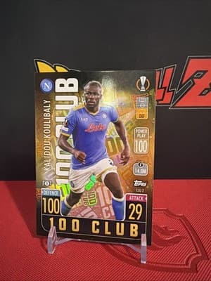 2021-22 Topps Match Attax UCL Extra Kalidou Koulibaly 100 Club #CLU2 SSC Napoli - Thumbnail 4