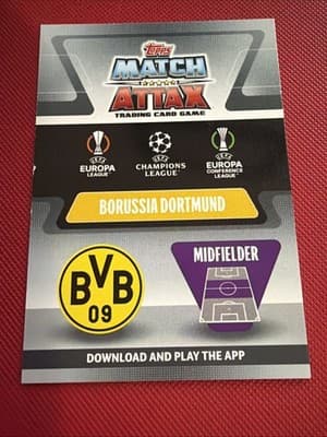 2021-22 Topps Match Attax UCL Extra - Stars of 2021 Jude Bellingham #STA 11 - Thumbnail 2