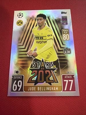 2021-22 Topps Match Attax UCL Extra - Stars of 2021 Jude Bellingham #STA 11 - Image 1
