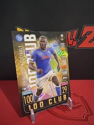 2021-22 Topps Match Attax UCL Extra Kalidou Koulibaly 100 Club #CLU2 SSC Napoli - Thumbnail 3