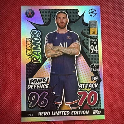 2021-22 Topps Match Attax UCL Extra - Power Defence #PD 3 Sergio Ramos - Image 1