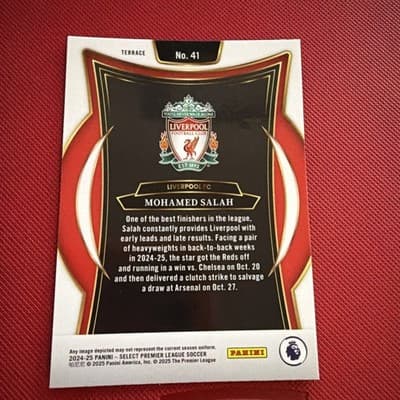 2024-25 Panini Select Premier League - Terrace Mohamed Salah #41 - Thumbnail 2