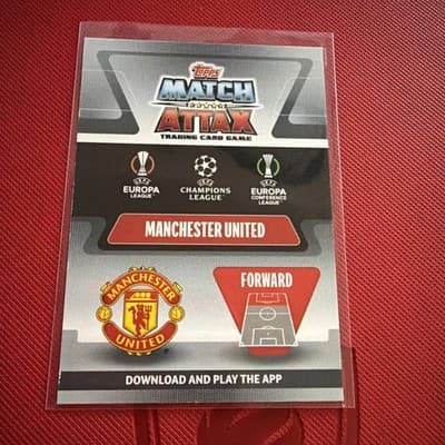 2021 Topps Match Attax #MOTM 4 Marcus Rashford Manchester United Soccer Card - Thumbnail 2