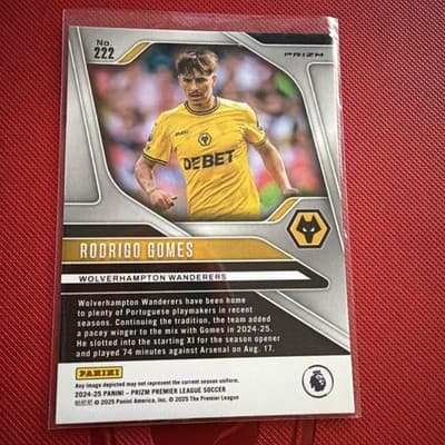 2024-25 Panini Prizm Premier League - Joao Gomes #215 Blue Mosaic Prizm - Thumbnail 2