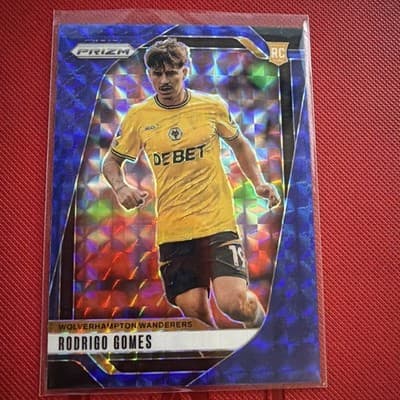2024-25 Panini Prizm Premier League - Joao Gomes #215 Blue Mosaic Prizm - Image 1
