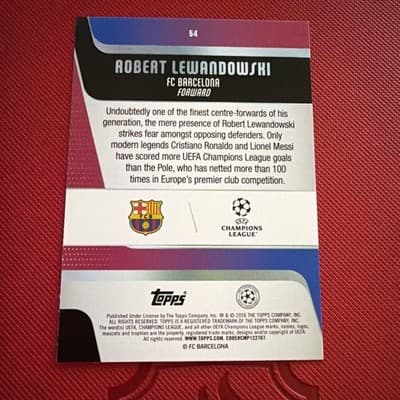 2025-26 Topps UEFA Club Competitions #54 Robert Lewandowski FC Barcelona - Thumbnail 2