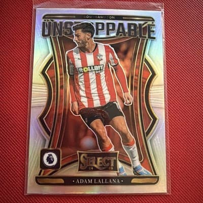 2024-25 Panini Select Premier League Unstoppable Adam Lallana #10 Silver Prizm - Image 1