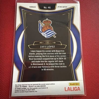 2024-25 Panini Select La Liga Oscar Rodriguez Terrace Purple Mojo Prizm - Thumbnail 2