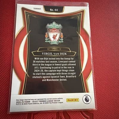 Virgil van Dijk 2024-25 Panini Select #44 Liverpool FC - Thumbnail 2