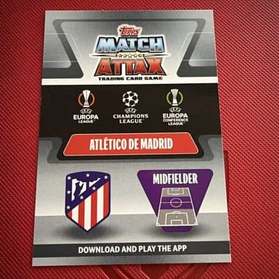2021-22 Match Attax Extra Heritage Man Of The Match Marcos Llorente MOTM 12 - Thumbnail 2