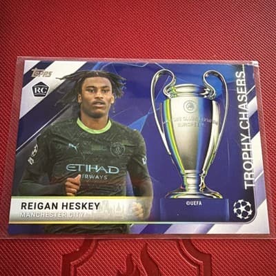 2025-26 Topps UEFA Club Competitions #TC-28 Reigan Heskey - City Trophy Chasers - Image 1