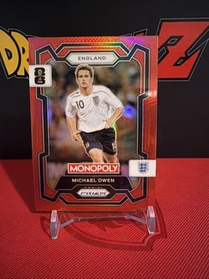 Michael Owen 2026 Panini Prizm Monopoly FIFA World Cup #26 Red Wave England - Image 1