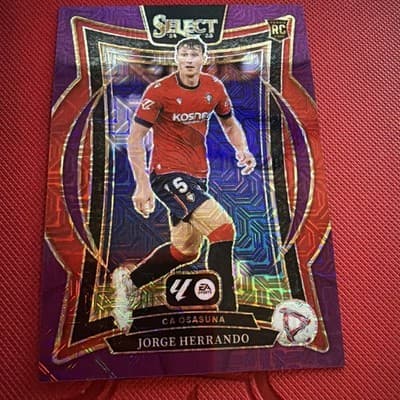 2024-25 Panini Select LA LIGA Terrace Jorge Herrando #64 Pink Mojo Prizm /179 RC - Image 1