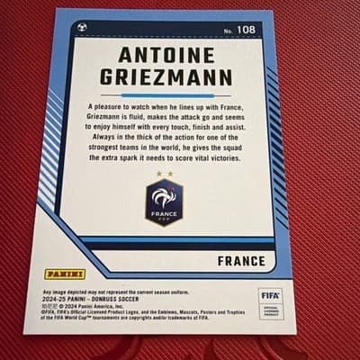 2024-25 Donruss Soccer | Antoine Griezmann France | Base! - Thumbnail 2