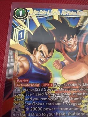 Son Goku & Vegeta, Pre-Fusion Warriors EX23-11 EX Dragon Ball Card Game - Thumbnail 5