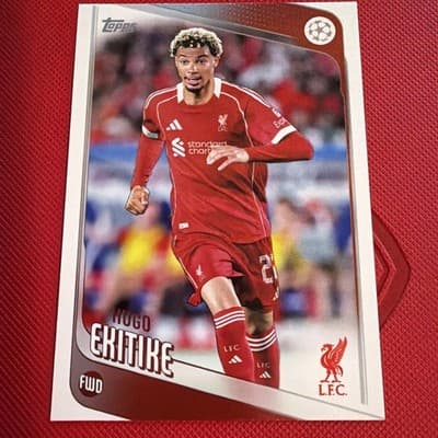2025-26 Topps UEFA Club Competitions Soccer - #176 Liverpool - HUGO EKITIKE - Image 1