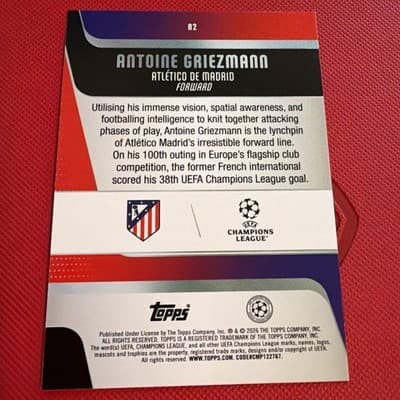 2025-26 Topps UEFA Club Competitions #82 Antoine Griezmann - Thumbnail 6