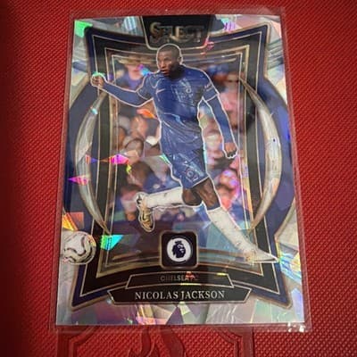 2024-25 Panini Select Premier League - Terrace Nicolas Jackson #84 Ice Prizm - Image 1