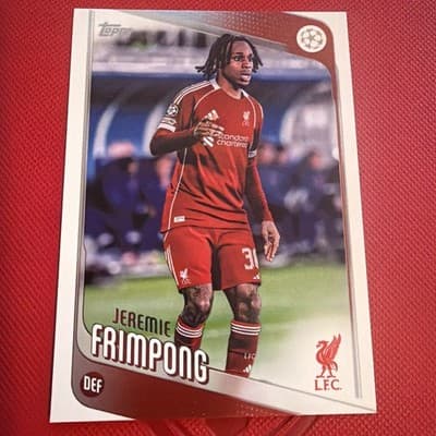 2025-26 Topps UEFA Club Competitions Jeremie Frimpong #6 Liverpool - Image 1