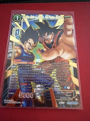 Son Goku & Vegeta, Pre-Fusion Warriors EX23-11 EX Dragon Ball Card Game - Image 1