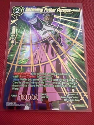 Defending Father Paragus (Alt Art) Foil Dragon Ball Super Card Game. SD08-04 - Thumbnail 2