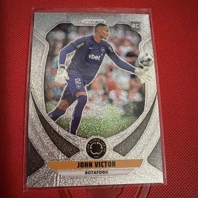 2025 Panini Prizm FIFA Club World Cup #55 John Victor Glitter Prizm RC Rookie - Image 1