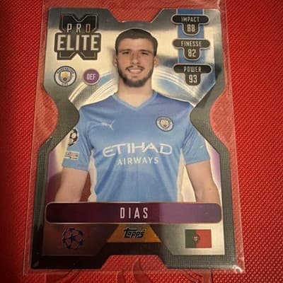 2021-22 Topps UEFA Match Attax Extra RUBEN DIAS Pro Elite Chrome X Die-Cut #XS1 - Image 1