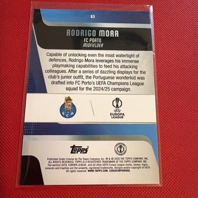 Topps Future Stars 2026 Rodrigo Mora FC Porto #83 UEFA Champions League Card - Thumbnail 2