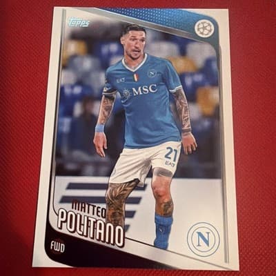 2025-26 Topps UEFA Club Competitions Matteo Politano 7 Napoli - Image 1