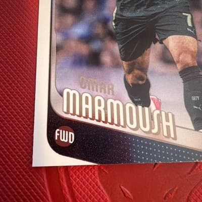 2025-26 Topps UEFA Club Competitions Soccer #80 Omar Marmoush - Manchester City - Thumbnail 3