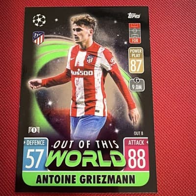 Antoine Griezmann 2021-22 Topps Match Attax Out Of This World Atletico Madrid - Image 1
